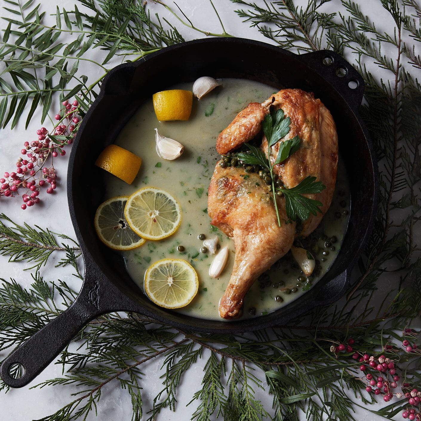 Cast Iron Skillet Roasted Half Chicken - Bell & Evans