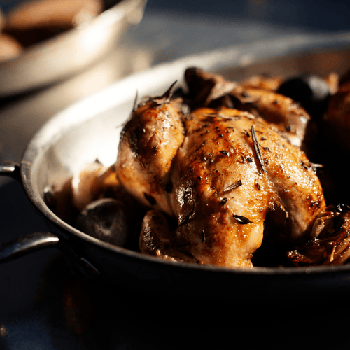 Chef's Table: Roasted Cornish Hens with Fresh Figs and Rosemary