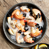 stone crab claws on ice